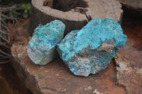 Natural Rough Shattuckite Cobbed Specimens x 6 From Kaokoveld, Namibia