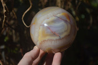 Polished Agate Spheres x 2 From Madagascar