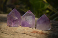 Polished Stunning Window Amethyst Crystals x 12 From Ankazobe, Madagascar