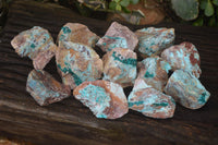 Natural Dioptase In Matrix Specimens  x 12 From Grootfontein, Namibia