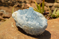 Polished Blue Celestite Crystal Eggs  x 2 From Sakoany, Madagascar - TopRock