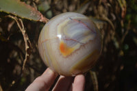 Polished Agate Spheres x 2 From Madagascar