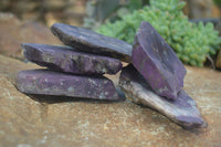 Natural Metallic Purpurite Cobbed Specimens  x 6 From Erongo, Namibia - Toprock Gemstones and Minerals 