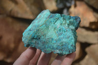 Natural Rough Shattuckite Cobbed Specimens x 6 From Kaokoveld, Namibia