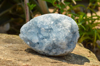 Polished Blue Celestite Crystal Eggs  x 2 From Sakoany, Madagascar - TopRock