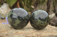 Polished Stromatolite / Kambamba Jasper Spheres  x 3 From Mahajanga, Madagascar - TopRock