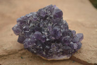 Natural Deep Jacaranda Amethyst Crystal Clusters  x 6 From Zambia - TopRock