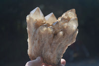 Natural Cascading White Phantom Smokey Quartz Clusters  x 2 From Luena, Congo - Toprock Gemstones and Minerals 