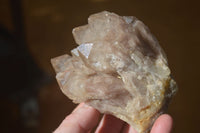 Natural Cascading Smokey Quartz Clusters x 3 From Luena, Congo