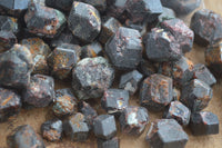 Natural Red & Brown Fully Formed Dodecagon Pyrope Garnet Crystals  - Sold per 500 g (70 to 85 pieces) - From Zimbabwe - Toprock Gemstones and Minerals 