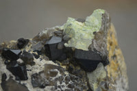 Natural Black Tourmaline Specimen With Hyalite Opal x 1 From Erongo Mountains, Namibia - TopRock