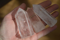 Polished Clear Quartz Crystal Points x 12 From Madagascar