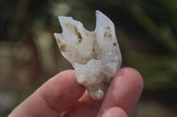 Natural Drusy Quartz Coated Fluorescent Calcite Spearhead Crystals x 21 From Alberts Mountain, Lesotho