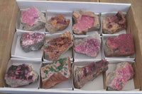 Natural Pink Salrose Cobaltion Dolomite Specimens  x 12 From Kakanda, Congo