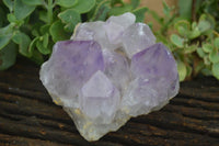 Natural Jacaranda Amethyst Clusters  x 3 From Mumbwa, Zambia - Toprock Gemstones and Minerals 