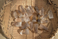 Polished Wispy Phantom Smokey Quartz Points x 20 From Madagascar