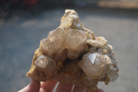 Natural Cascading Smokey Quartz Clusters x 2 From Luena, Congo