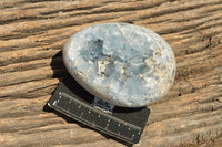 Polished Blue Celestite Crystal Eggs  x 2 From Sakoany, Madagascar - TopRock