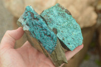 Natural Blue Silica Chrysocolla Specimens  x 5 From Kulukuluku, Congo - TopRock