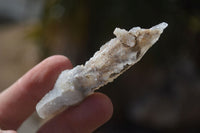 Natural Drusy Quartz Coated Fluorescent Calcite Spearhead Crystals x 21 From Alberts Mountain, Lesotho