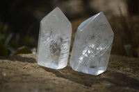 Polished Clear Quartz Crystal Points x 12 From Madagascar