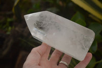 Polished Large Clear Quartz Points x 2 From Madagascar