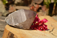 Polished Large Smokey Quartz Crystal With Polished Terminations & Natural Crystalline Sides x 1 From Malawi - TopRock