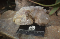 Natural Cascading Smokey Quartz Clusters x 3 From Luena, Congo