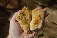 Natural Limonite Quartz Clusters x 12 From Solwezi, Zambia