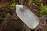 Polished Large Clear Quartz Points x 2 From Madagascar