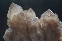 Natural Cascading White Phantom Smokey Quartz Clusters  x 2 From Luena, Congo - Toprock Gemstones and Minerals 