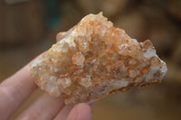 Natural Limonite Quartz Clusters x 12 From Solwezi, Zambia