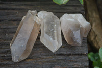 Natural Mixed Single Smokey Quartz Crystals  x 12 From Southern Africa - TopRock