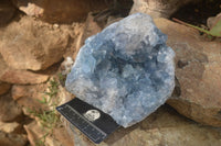 Natural Blue Celestite Geode Specimen  x 1 From Sakoany, Madagascar