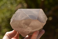 Polished Large Smokey Quartz Crystal With Polished Terminations & Natural Crystalline Sides x 1 From Malawi - TopRock