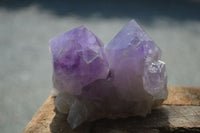 Natural Jacaranda Amethyst Clusters  x 3 From Mumbwa, Zambia - Toprock Gemstones and Minerals 