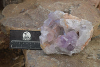 Natural Jacaranda Amethyst Clusters x 2 From Zambia