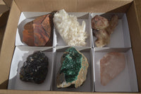 Natural Mixed Selection Of Minerals & Crystals  x 6 From Southern Africa