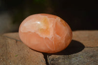 Polished Orange Twist Calcite Palm Stones  x 12 From Madagascar - Toprock Gemstones and Minerals 