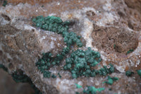 Natural Rare Ball Malachite On Drusy Quartz & Dolomite Matrix  x 1 From Kambove, Congo - Toprock Gemstones and Minerals 