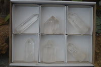 Polished Clear Quartz Crystal Points  x 6 From Madagascar - Toprock Gemstones and Minerals 