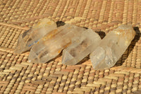 Natural Semi Optic Single Quartz Crystals x 35 From Serenje, Zambia - TopRock