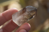 Polished Wispy Phantom Smokey Quartz Points x 20 From Madagascar