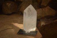 Polished Large Clear Quartz Points x 2 From Madagascar