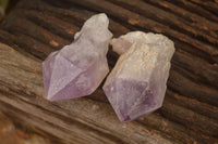 Natural Jacaranda Amethyst Crystals x 12 From Mumbwa, Zambia