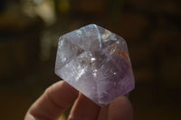 Polished Small Window Amethyst Points x 6 From Ankazobe, Madagascar