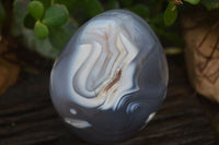 Polished Mixed Agate Standing Free Forms  x 3 From Madagascar