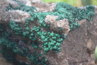 Natural Rare Ball Malachite On Drusy Quartz & Dolomite Matrix  x 1 From Kambove, Congo - Toprock Gemstones and Minerals 