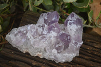 Natural Jacaranda Amethyst Clusters x 2 From Zambia