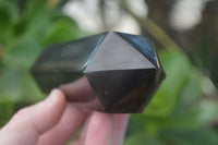 Polished Double Terminated Black Basalt Points  x 3 From Antsirabe, Madagascar - Toprock Gemstones and Minerals 